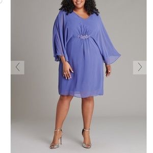 Navy Blue 😍sheer sleeve cocktail dress Size 12